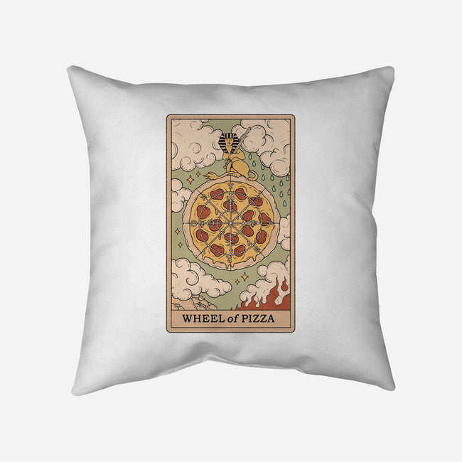 Wheel Of Pizza-none non-removable cover w insert throw pillow-Thiago Correa
