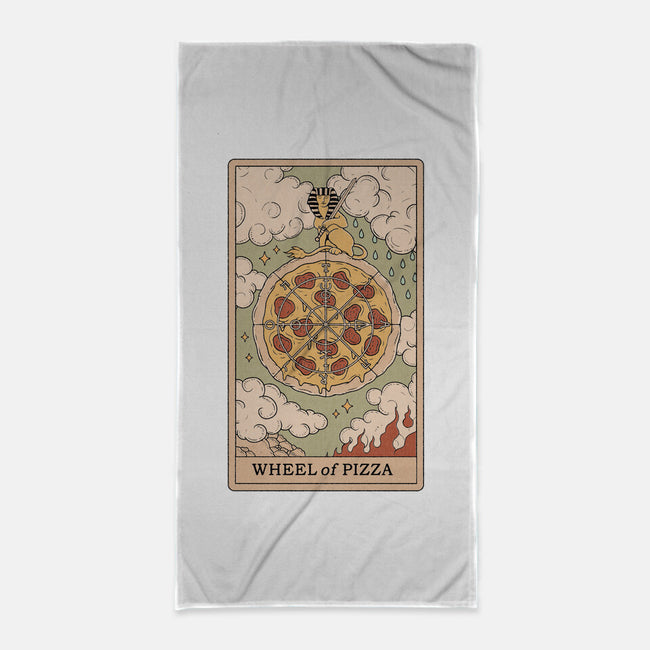 Wheel Of Pizza-none beach towel-Thiago Correa