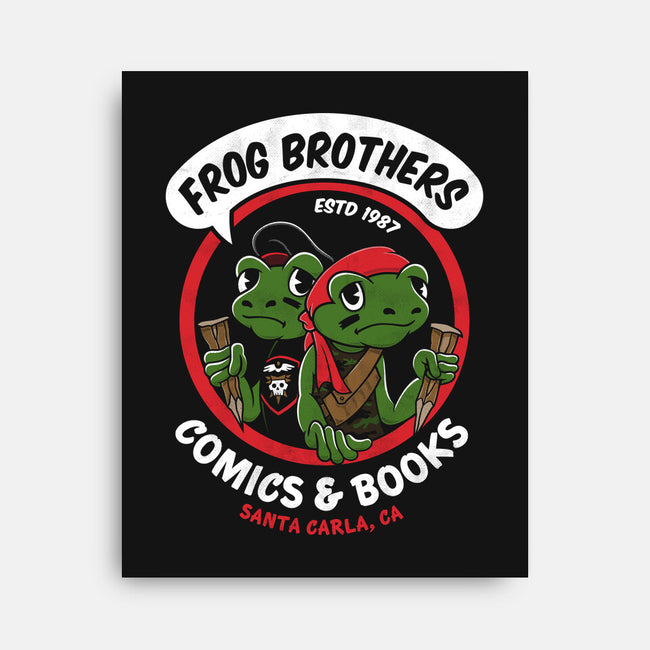 Frog Brothers Comics-none stretched canvas-Nemons