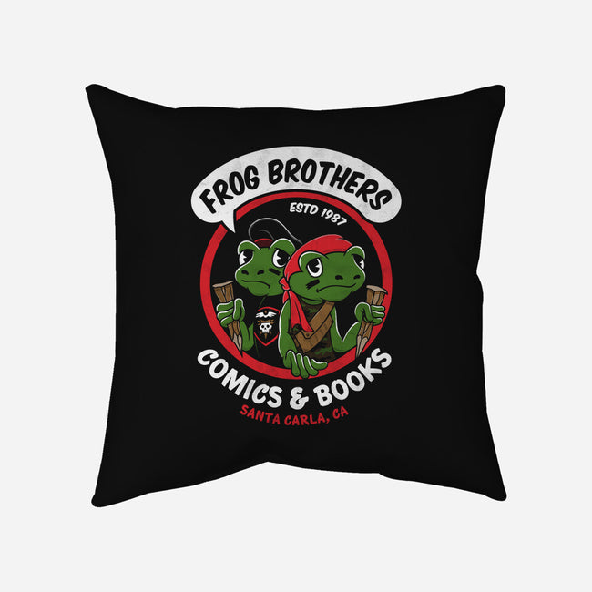 Frog Brothers Comics-none non-removable cover w insert throw pillow-Nemons