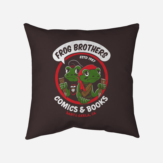 Frog Brothers Comics-none non-removable cover w insert throw pillow-Nemons