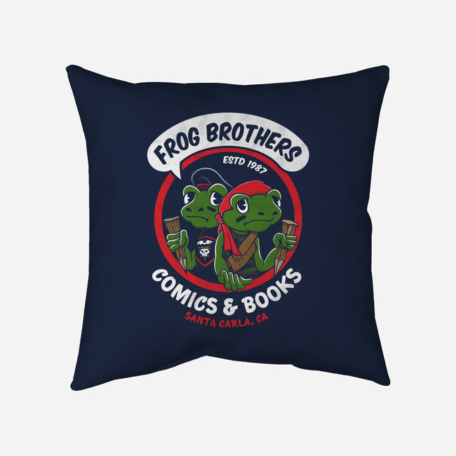 Frog Brothers Comics-none non-removable cover w insert throw pillow-Nemons