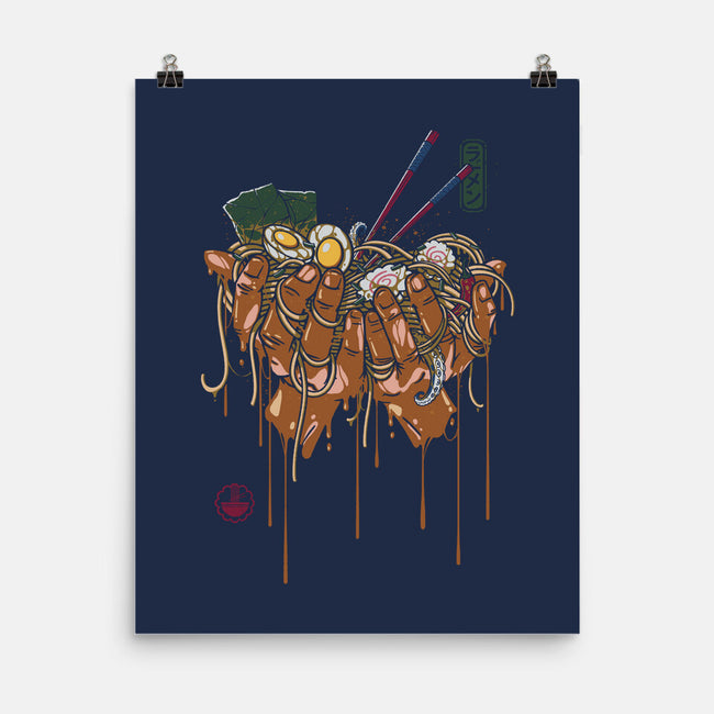 Ramen Hands-none matte poster-Getsousa!