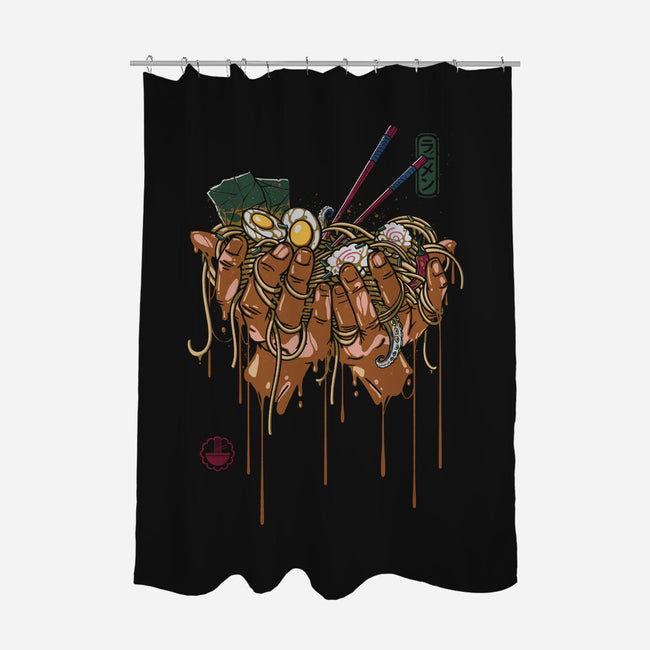 Ramen Hands-none polyester shower curtain-Getsousa!