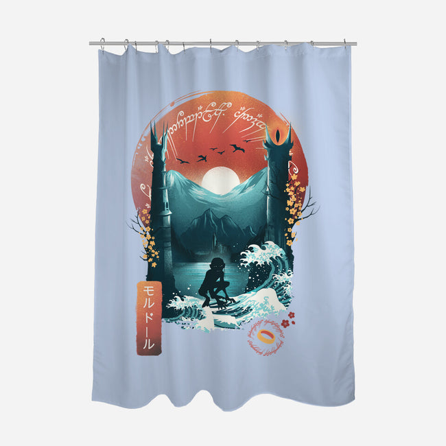 Magical Towers-none polyester shower curtain-dandingeroz