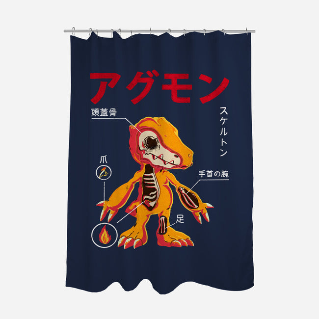 Anatomy Of A Digital Monster-none polyester shower curtain-Diego Gurgell
