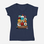 Sushi Roll-womens v-neck tee-Vallina84
