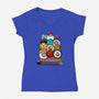 Sushi Roll-womens v-neck tee-Vallina84