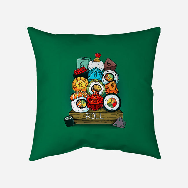 Sushi Roll-none removable cover w insert throw pillow-Vallina84