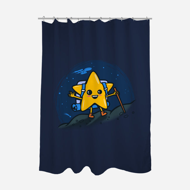 A Star Trekking-none polyester shower curtain-Boggs Nicolas