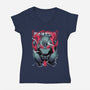 Alphonse Elric-womens v-neck tee-Kabuto Studio