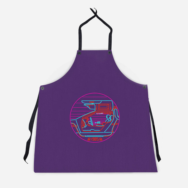 80's Future-unisex kitchen apron-rocketman_art