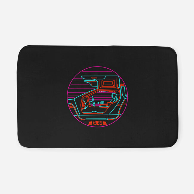 80's Future-none memory foam bath mat-rocketman_art