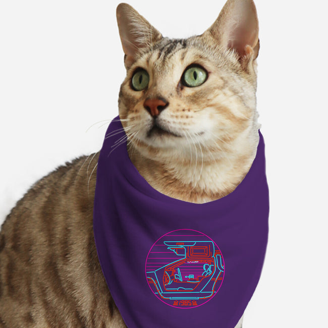 80's Future-cat bandana pet collar-rocketman_art