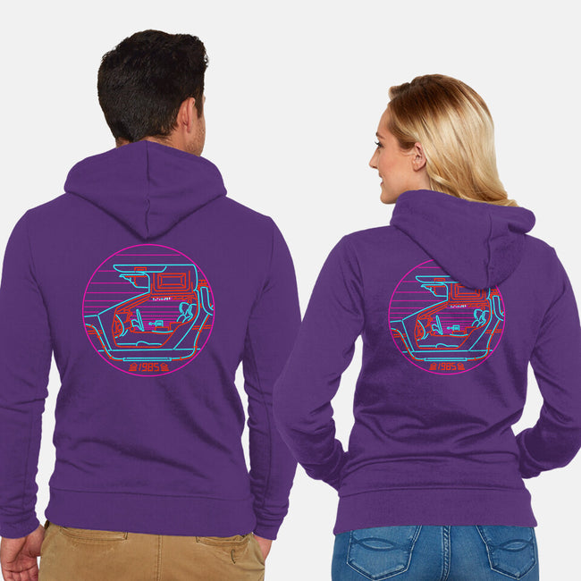 80's Future-unisex zip-up sweatshirt-rocketman_art
