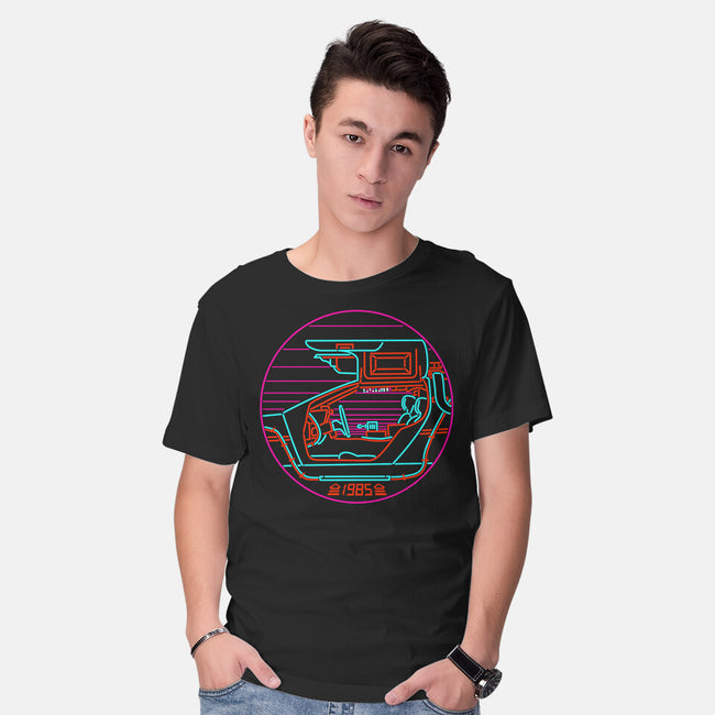 80's Future-mens basic tee-rocketman_art