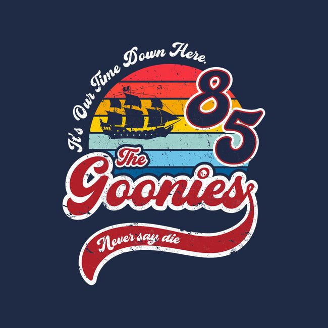 Goonies Never Say Die-womens v-neck tee-DrMonekers