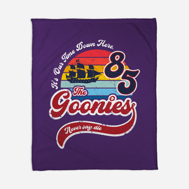 Goonies Never Say Die-none fleece blanket-DrMonekers