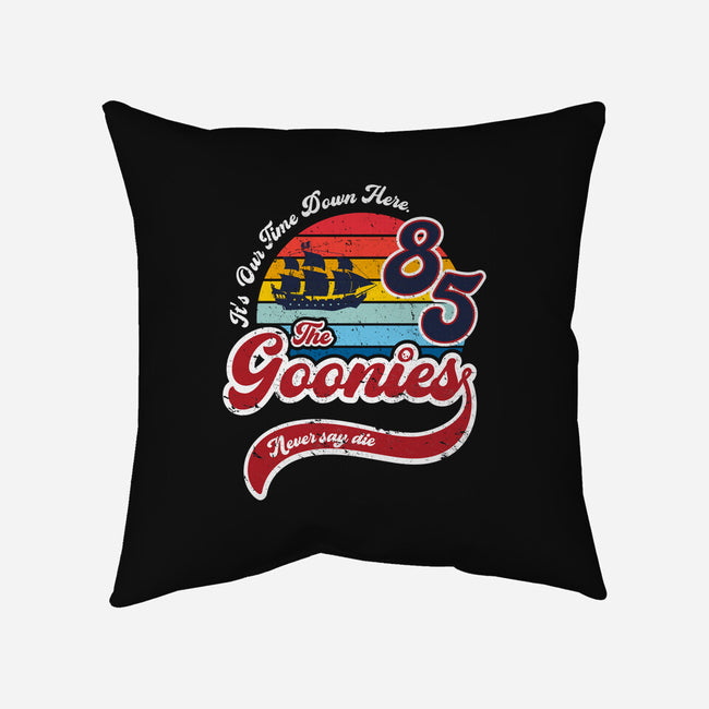 Goonies Never Say Die-none non-removable cover w insert throw pillow-DrMonekers