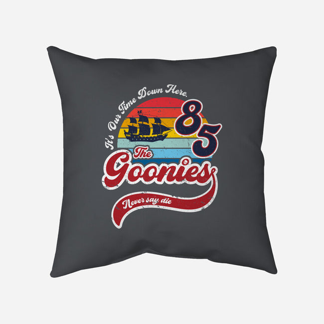 Goonies Never Say Die-none non-removable cover w insert throw pillow-DrMonekers