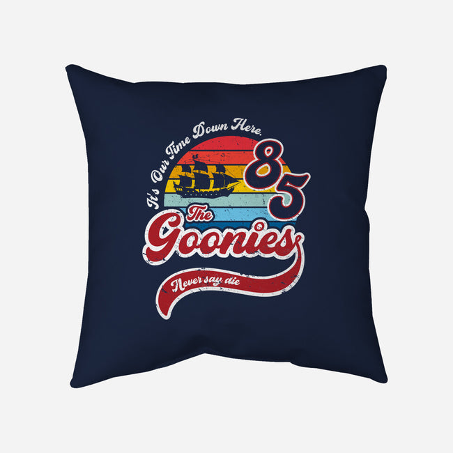 Goonies Never Say Die-none non-removable cover w insert throw pillow-DrMonekers