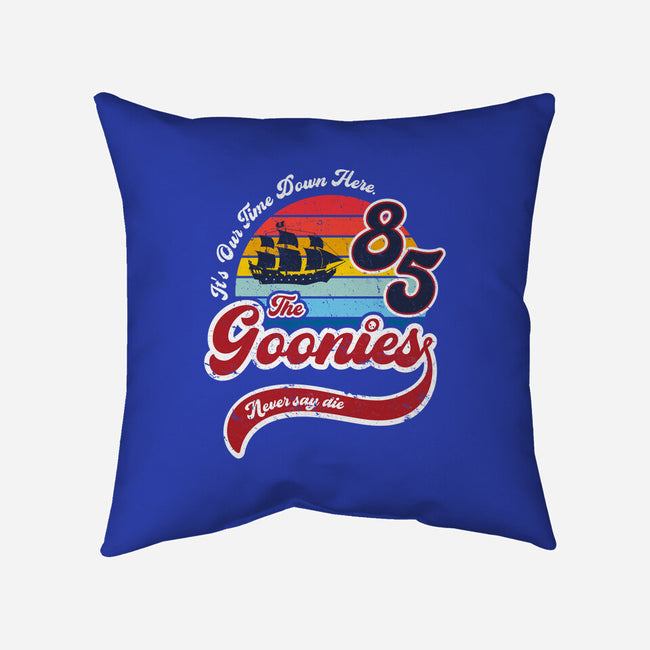 Goonies Never Say Die-none non-removable cover w insert throw pillow-DrMonekers