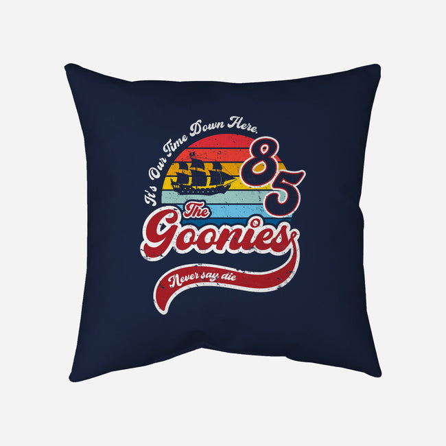 Goonies Never Say Die-none removable cover throw pillow-DrMonekers