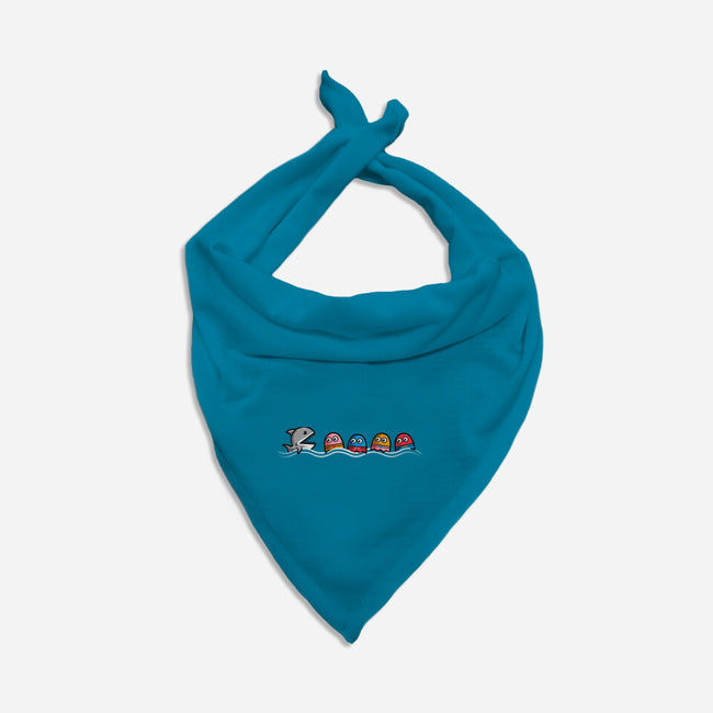 PAC-Shark-dog bandana pet collar-krisren28