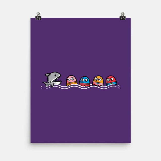 PAC-Shark-none matte poster-krisren28