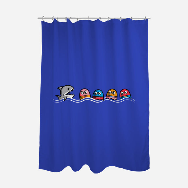 PAC-Shark-none polyester shower curtain-krisren28