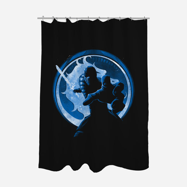 Cryomancer Ninja-none polyester shower curtain-teesgeex