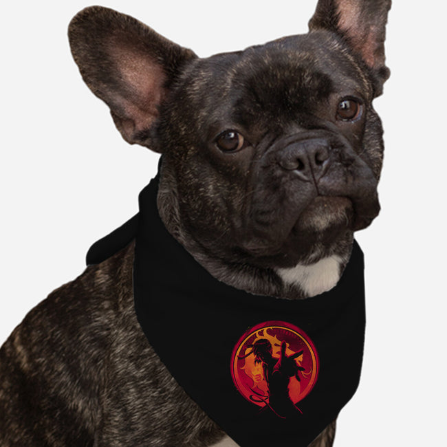 Flame Fist-dog bandana pet collar-teesgeex