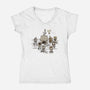 The Killer Beagle Of Caerbannog-womens v-neck tee-kg07