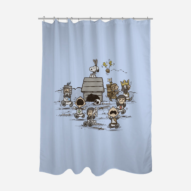 The Killer Beagle Of Caerbannog-none polyester shower curtain-kg07