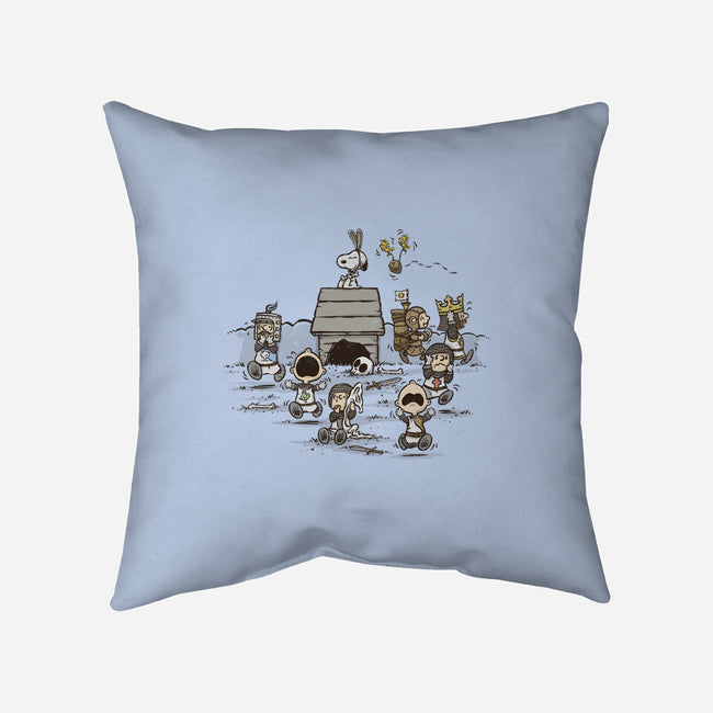 The Killer Beagle Of Caerbannog-none non-removable cover w insert throw pillow-kg07
