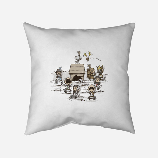 The Killer Beagle Of Caerbannog-none non-removable cover w insert throw pillow-kg07
