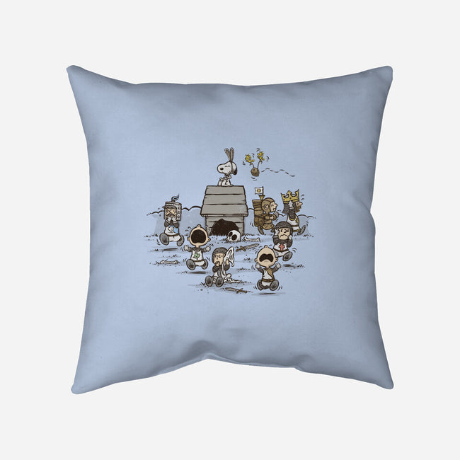 The Killer Beagle Of Caerbannog-none removable cover w insert throw pillow-kg07