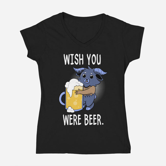 Wishing-womens v-neck tee-FunkVampire