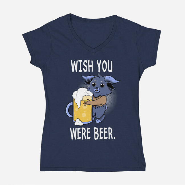 Wishing-womens v-neck tee-FunkVampire
