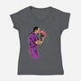 Jesus Strike-womens v-neck tee-zascanauta