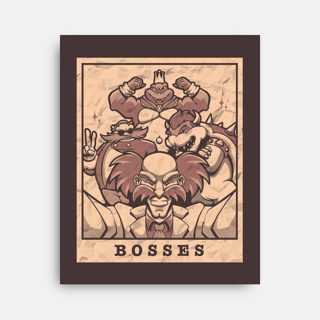Bosses-none stretched canvas-eduely