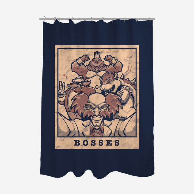 Bosses-none polyester shower curtain-eduely