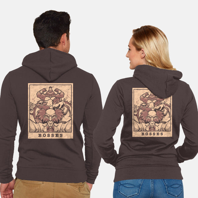 Bosses-unisex zip-up sweatshirt-eduely