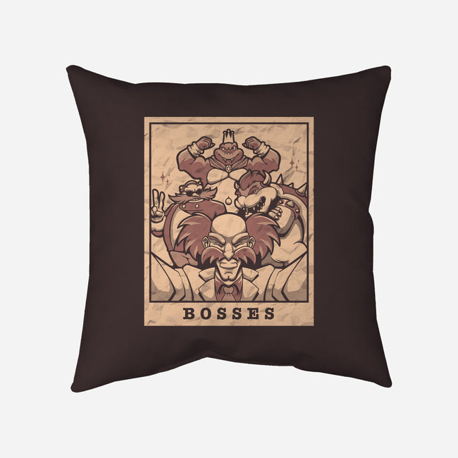 Bosses-none non-removable cover w insert throw pillow-eduely