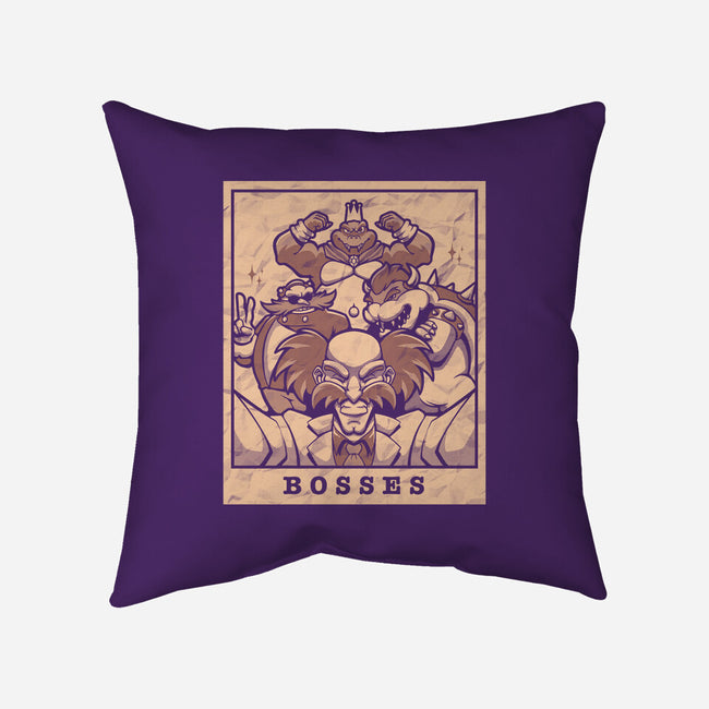 Bosses-none non-removable cover w insert throw pillow-eduely