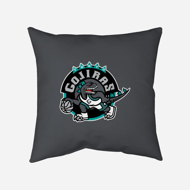 Tokyo Gojiras-none removable cover throw pillow-dalethesk8er