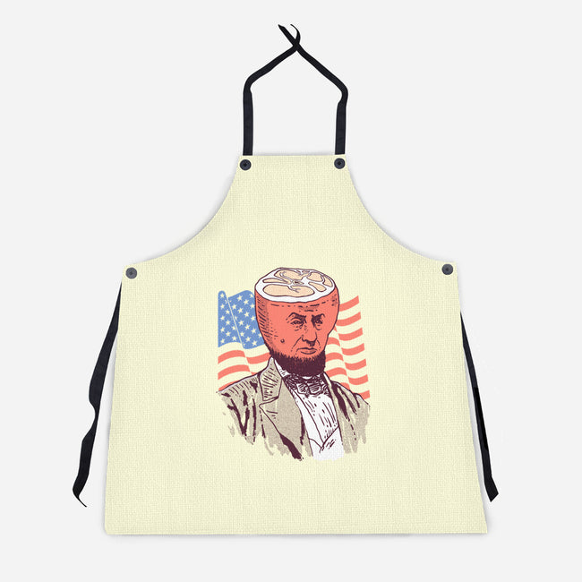 Abra-Ham Lincoln-unisex kitchen apron-demonigote