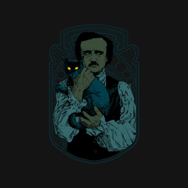 Poe And The Black Cat-womens basic tee-Hafaell