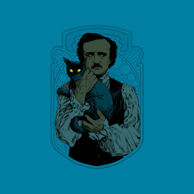 Poe And The Black Cat-none polyester shower curtain-Hafaell