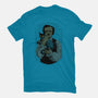 Poe And The Black Cat-womens fitted tee-Hafaell